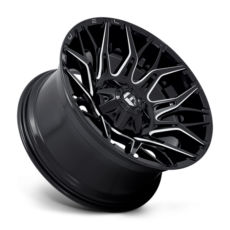 Kola z lehké slitiny D769 Twitch Glossy Black Milled Fuel